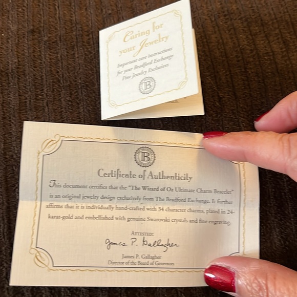 WIZARD OF OZ 34 Character Charm Bracelet by BRADFORD EXCHANGE NIB - Picture 14 of 15